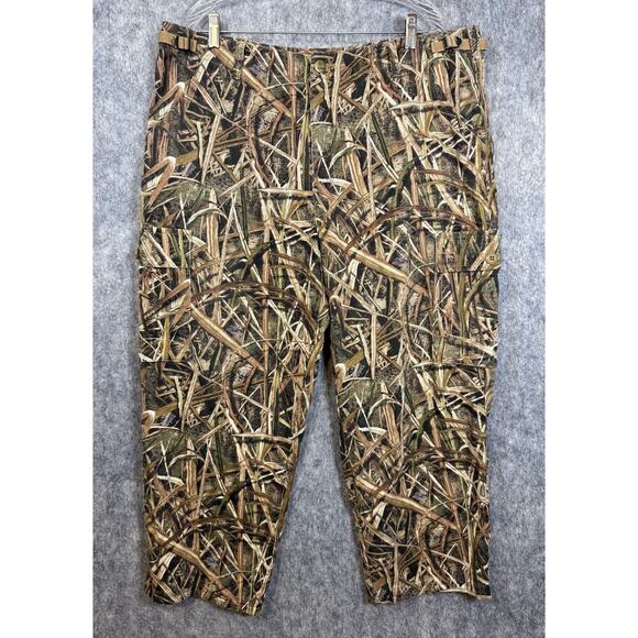 Cabelas Mens Mossy Oak Blades Relaxed Fit Cargo Camouflage Pants - 40x32* - Picture 1 of 11